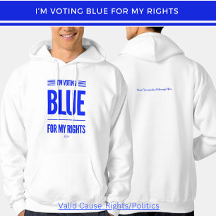 I'm Voting Blue Democrat Hoodie