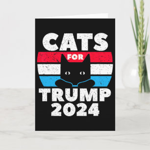 I'm Voting Cats For Trump 2024 Election Debate  Card
