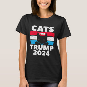I'm Voting Cats For Trump 2024 Election Debate T-Shirt
