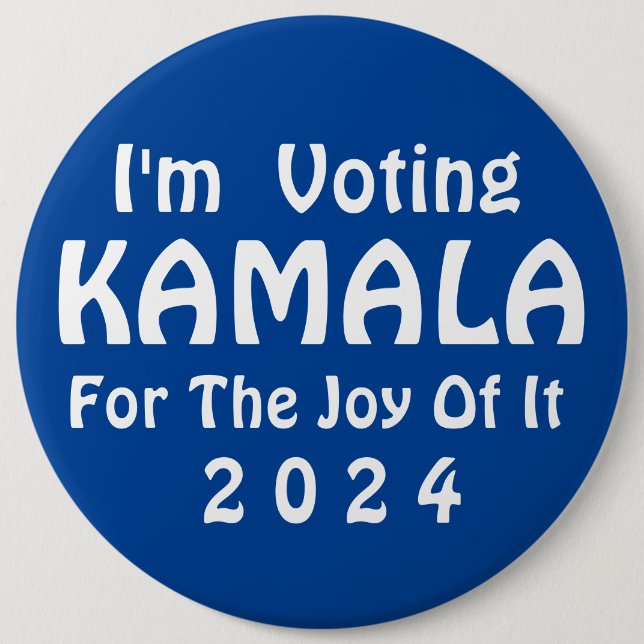 I'm Voting for Kamala Button (Front)