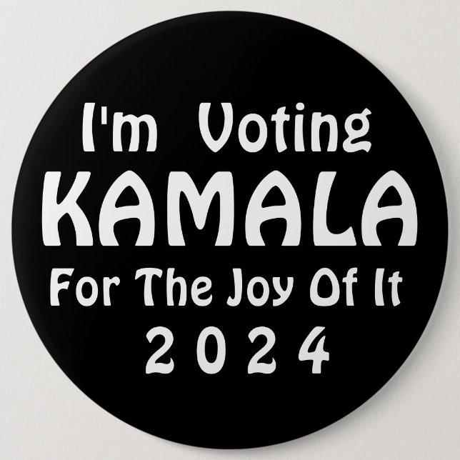 I'm Voting for Kamala Button (Front)