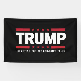 I'm Voting For The Convicted Felon Pro Trump 2024 Banner