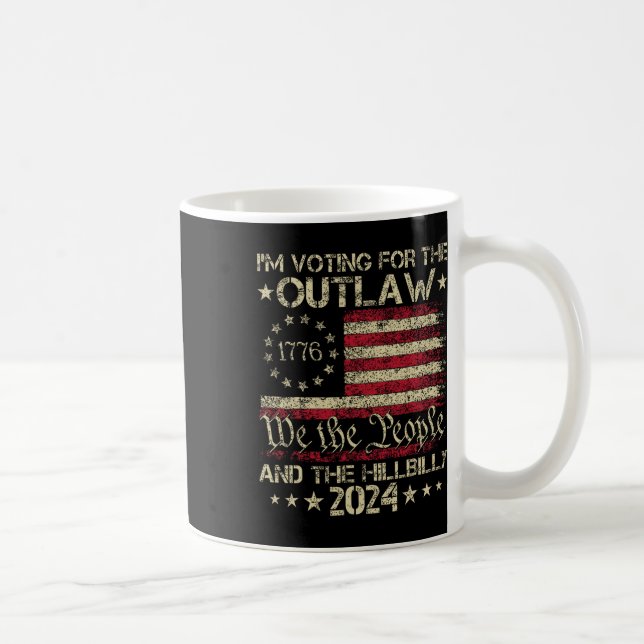 I'm Voting For The Outlaw And The Hillbilly Electi Coffee Mug (Right)