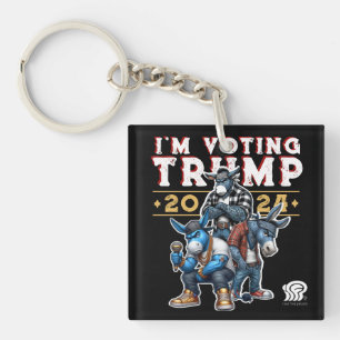I'M VOTING for TRUMP 2024 Keychain