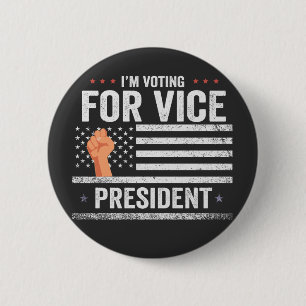 I'm Voting For Vice President Trump Election Gift  2 Inch Round Button