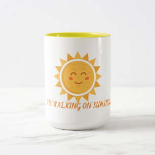 I'm Walking On Sunshine two Tone Two-Tone Coffee Mug