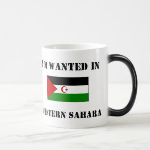 I'm Wanted In Western Sahara Magic Mug