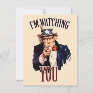 I'm watching YOU Postcard