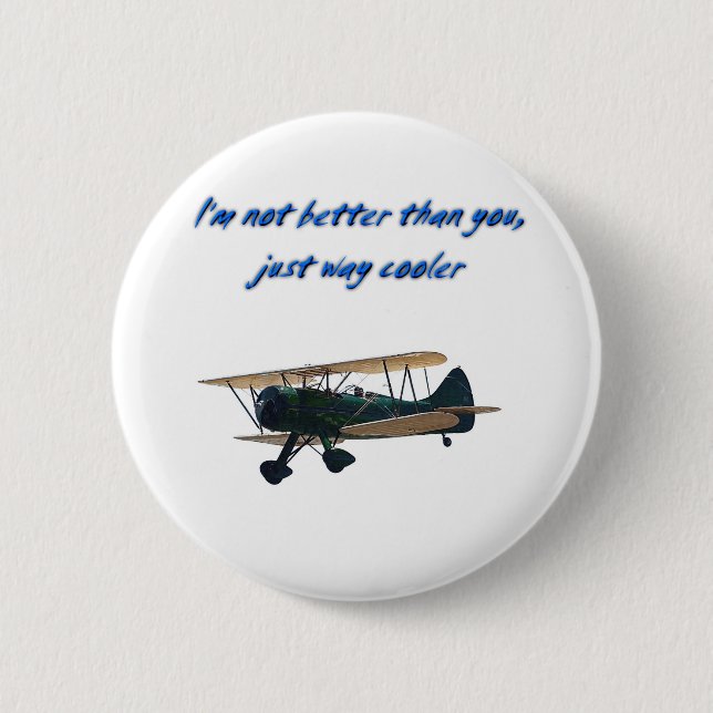 I'm Way Cooler,  WACO 2 Inch Round Button (Front)
