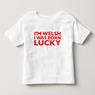 I'm Welsh I Was Born Lucky kids T-Shirt