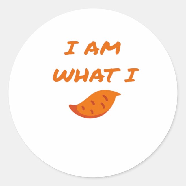 I'm What I Yam Classic Classic Round Sticker (Front)