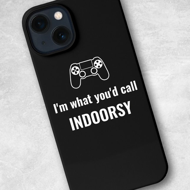 I'm What You'd Call Indoorsy - Gamer Customizable iPhone Case (Creator Uploaded)