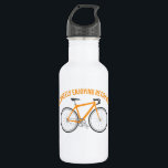 I'm Wheely Enjoying Retirement Funny Bicycle 532 Ml Water Bottle<br><div class="desc">This water bottle makes a great retirement gift for cyclists and anyone who loves to ride bikes. It features the funny message "I'm Wheely Enjoying Retirement" in orange above an illustration of a matching orange bicycle.</div>