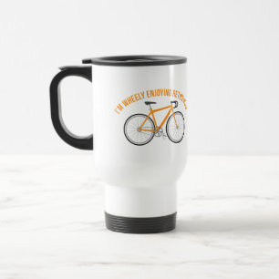 I'm Wheely Enjoying Retirement Funny Bicycle Travel Mug