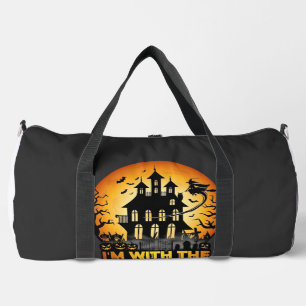Im Witch Haunted House Full Moon Pumpkins Duffle Bag