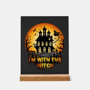 Im Witch Maison Hantée Pleine Lune Citrouilles