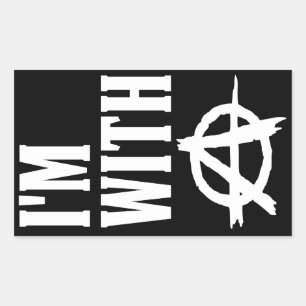 I'm With Anarchy Sticker