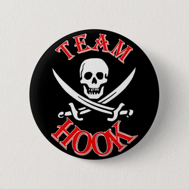 I'm with Captain Hook 2 Inch Round Button (Front)
