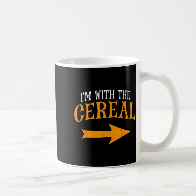 I'm With Cereal Halloween Costume Funny Couples Ce Coffee Mug (Right)
