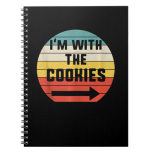 Im With Cookies Halloween Matching Couple Gift Notebook