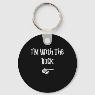 Im With Duck Halloween Costume Funny Couples Match Keychain