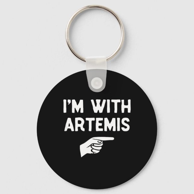 Im with Funny Halloween Matching Costume Keychain (Front)