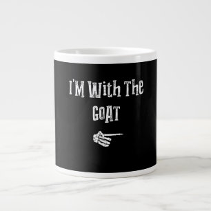 I'm With Goat Halloween Costume Funny Couples Large Coffee Mug