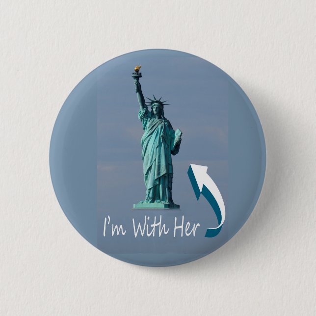 I'm With Her! 2 Inch Round Button (Front)