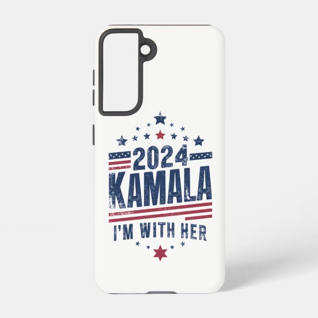 I'm With Her Kamala Vote For 2024 Kamala-Harris Samsung Galaxy S21 Case (Back)