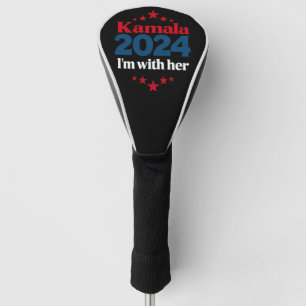 I'm With Her Kamala Vote For 2024 President Kamala Golf Head Cover