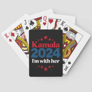 I'm With Her Kamala Vote For 2024 President Kamala Playing Cards