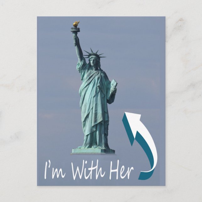 I'm With Her! Postcard (Front)