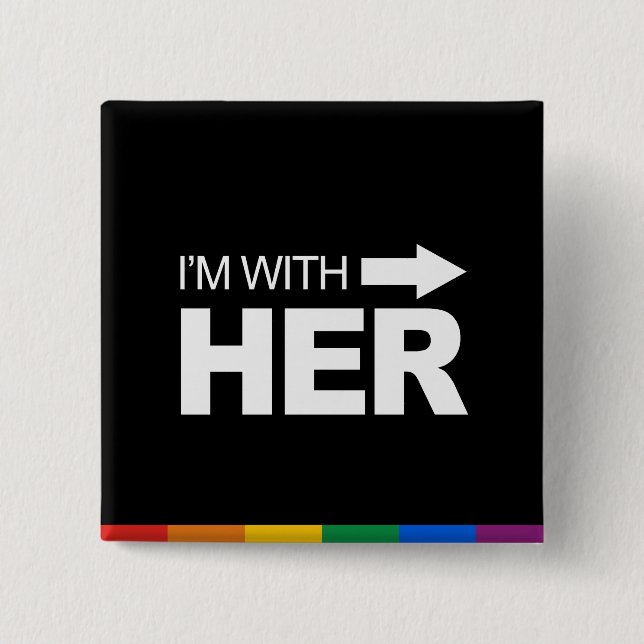 I'm with her (right) -.png 2 inch square button (Front)
