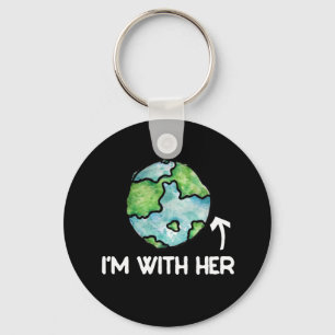 im with her science keychain