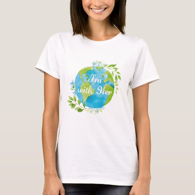 I'm With Her T-Shirt (Front)