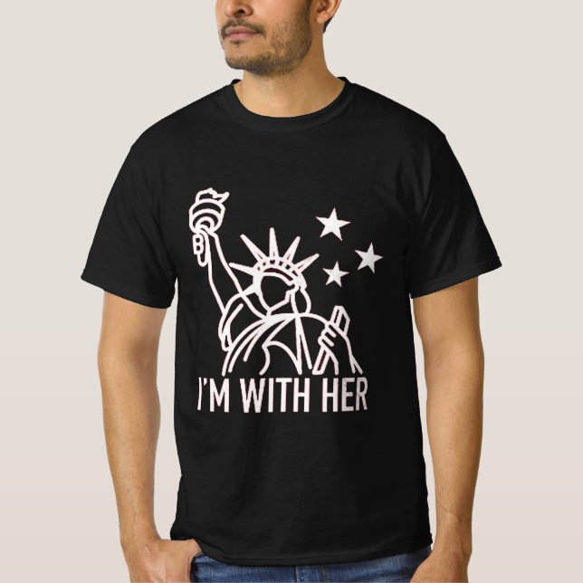 I'm With Her T-Shirt (Front)
