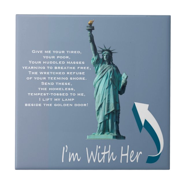 I'm With Her! Tile (Front)