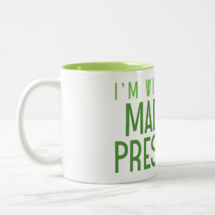 I'M WITH HER! Two-Tone COFFEE MUG