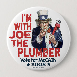 I'm with Joe the Plumber Button