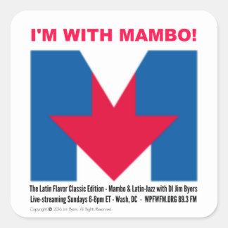 "I'm With Mambo" sticker