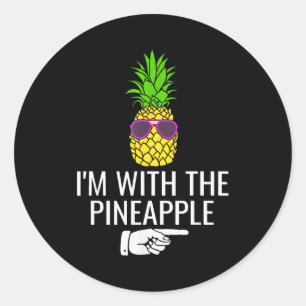 I'm With Ne Shirt Funny Ne Halloween Costume  Classic Round Sticker