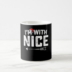 I'm With Nice Matching Christmas Couples Family Coffee Mug
