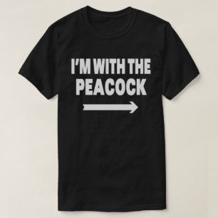 I'm With Peacock Funny Matching Costume Halloween T-Shirt