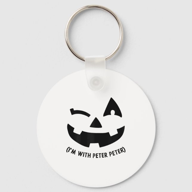 Im With Peter Couple Halloween Adult Women Her Eat Keychain (Front)