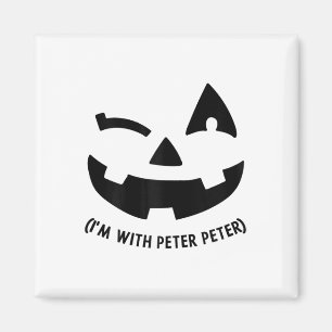 Im With Peter Couple Halloween Adult Women Her Eat Magnet