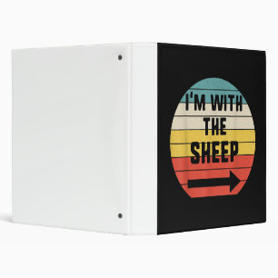 Im With Sheep Halloween Matching Couple Gift Binder