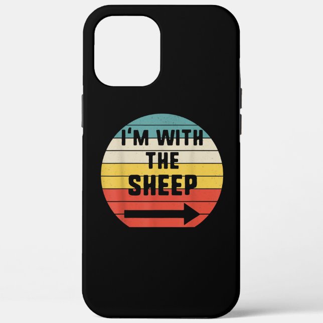 Im With Sheep | Halloween Matching Couple Gift Case-Mate iPhone Case (Back)