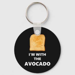 I'm with the Avocado Toast Halloween Costume Keychain