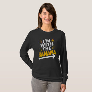 I'm With The Banana Costume Matching Couple T-Shirt