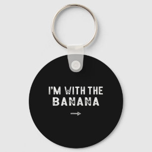 Im With The Banana Costume Matching Lazy Halloween Keychain
